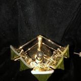 Venini gilding and crystal table lamp