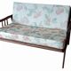 Vintage Scandinavian bench in solid beech from the 1950s with tapered legs.