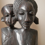 Statuettes vintage en bois sculpté