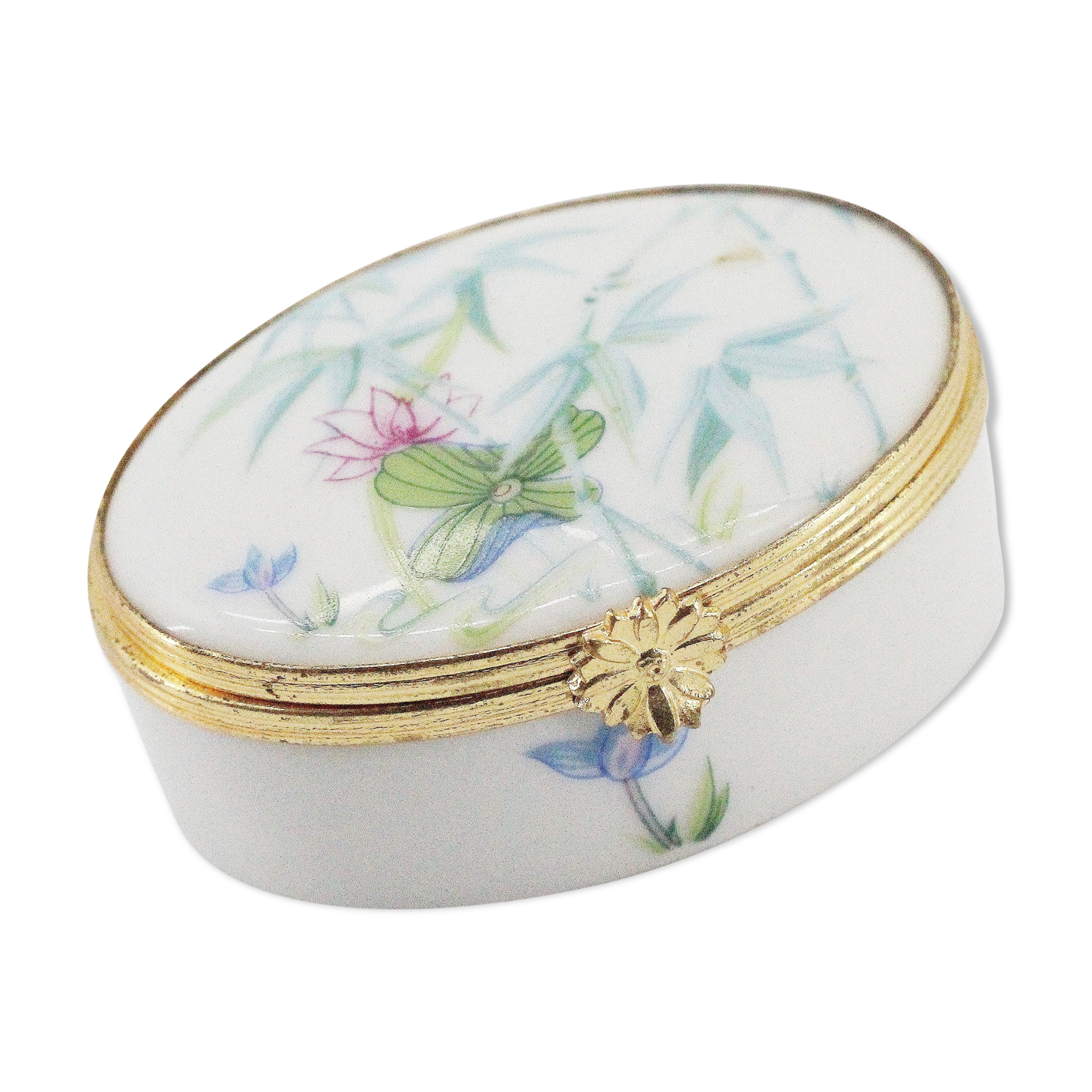 Limoges porcelain jewelry box