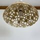 Vintage mother-of-pearl and resin pendant light, 1970s