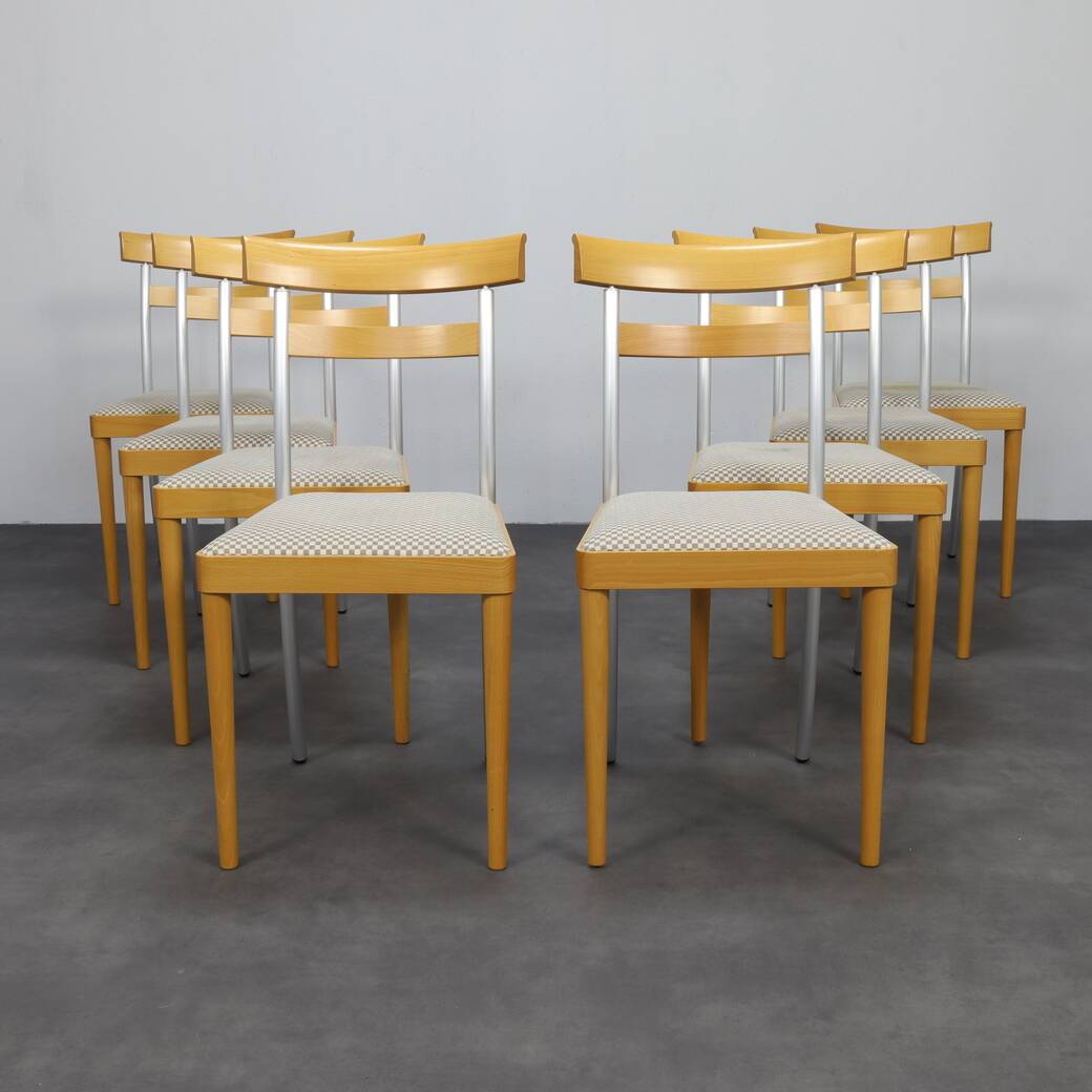 8x Postmodern Dining Chair by Arco, 1990s