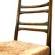Series of 4 italian chairs with high backs vintage from the 50s
