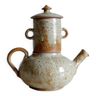 Large teapot/herbal tea pot in pyrite stoneware