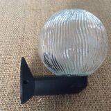 Glass ball globe wall lamp
