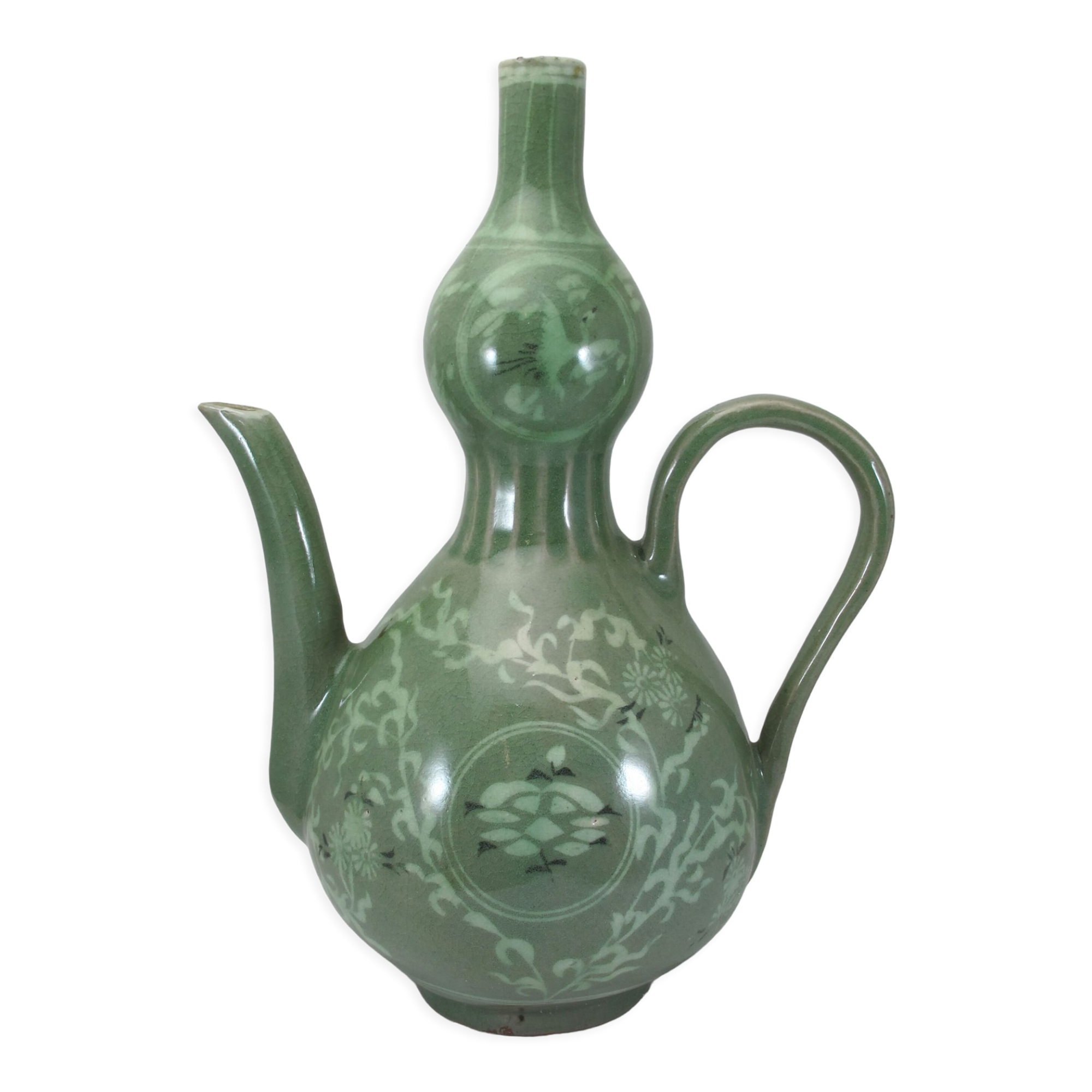 Asian Korean celadon porcelain pourer
