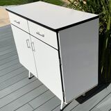 White formica buffet