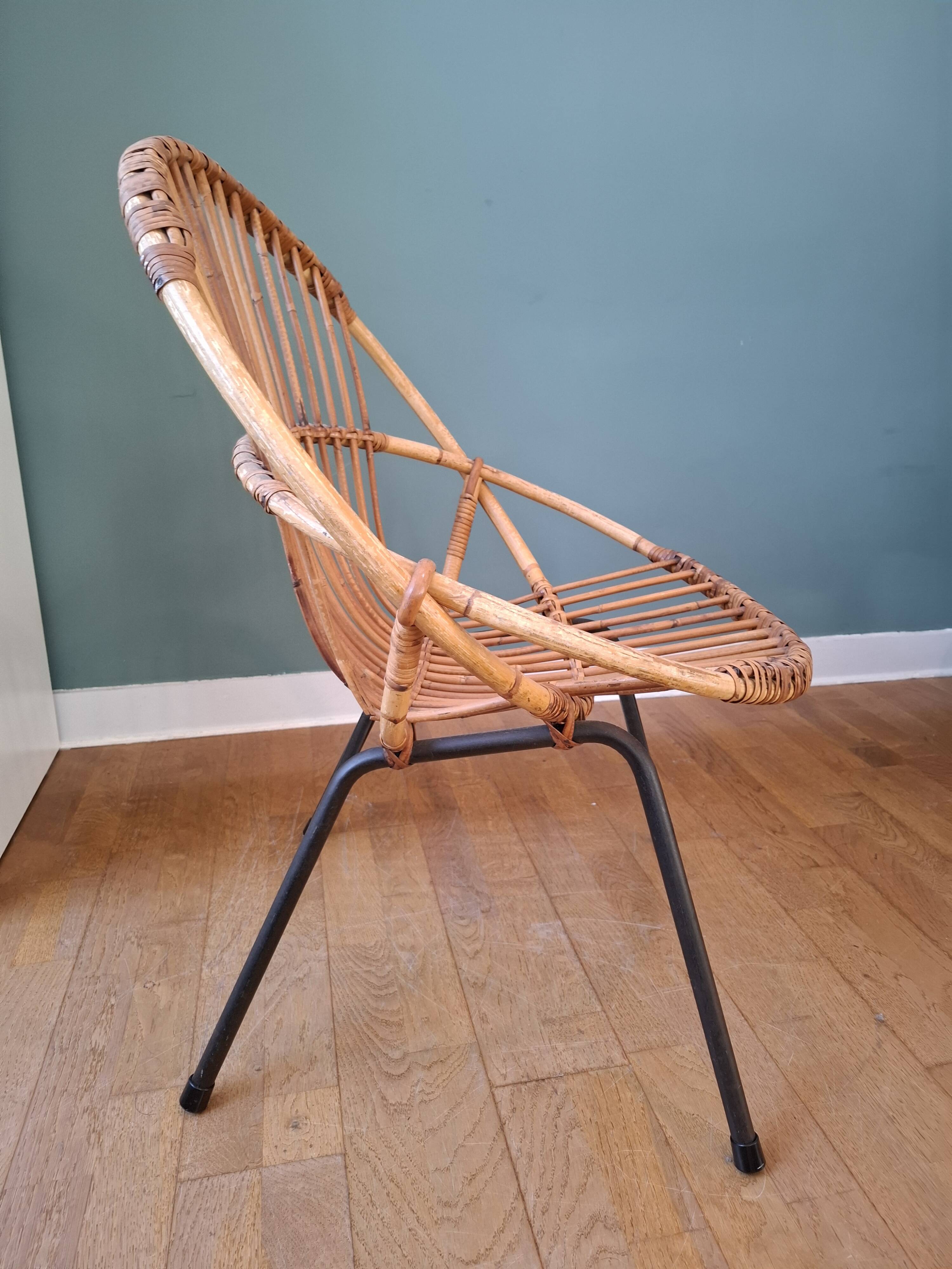 Rattan armchair