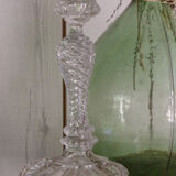 Old glass-made candlestick