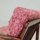 Scandinavian armchair red lobster mid century modern design 1965