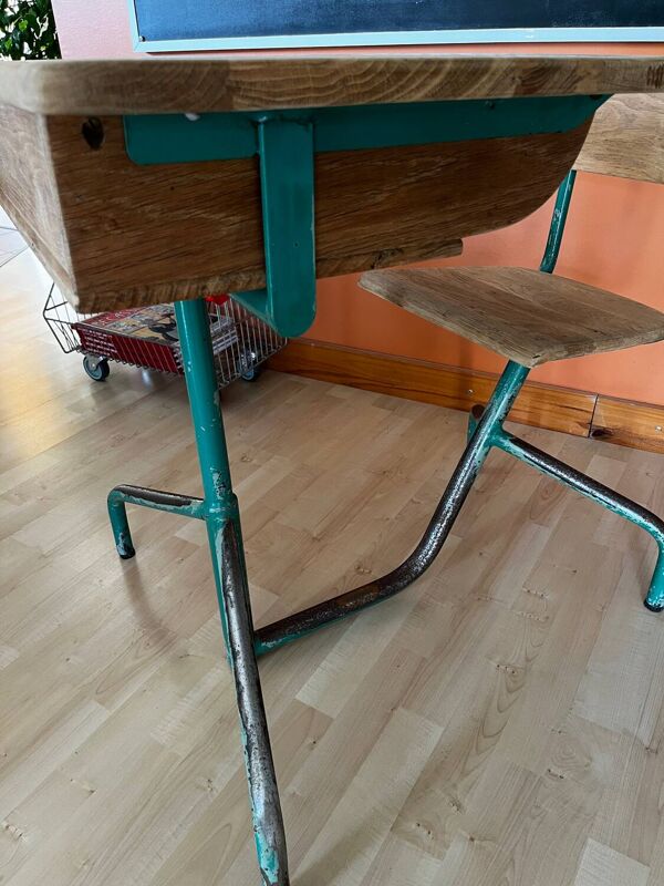 Bureau pupitre d’école années 50