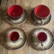 Mushroom-shaped earthenware service by Bruno Dose, vintage 1960s