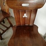 Chaises en pin esprit montagne, ferme