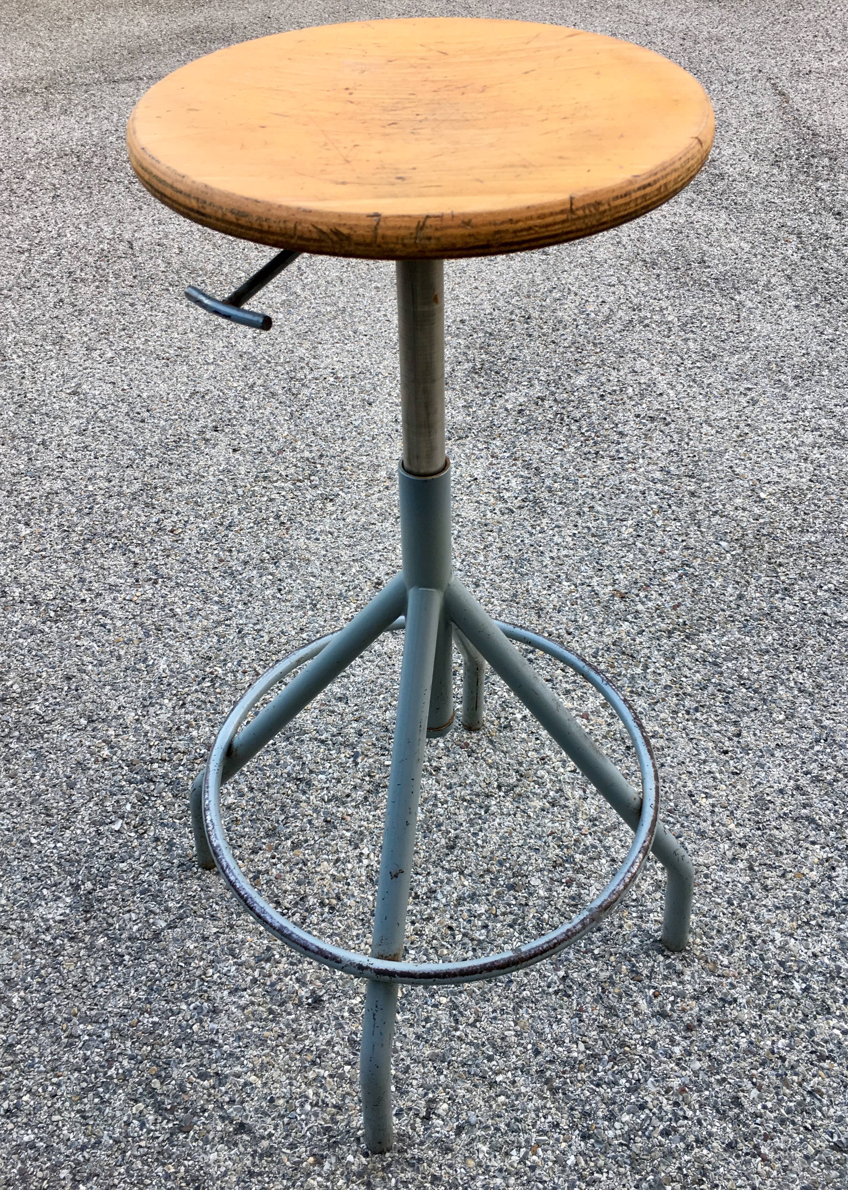 Industrial shop stool