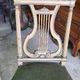 Pair of Louis XVI style chairs from the 18th century with lyre back.