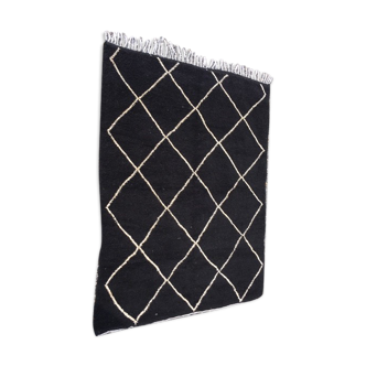 Black Beni Ouarain carpets 155x190cm