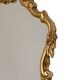 Classic Gold Crested Mirror, French Baroque Style, 74 cm
