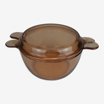 Ancienne cocotte plat ambré vision 2.5l