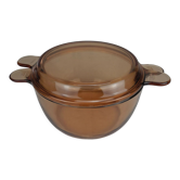 Old amber vision flat casserole dish 2.5l
