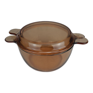 Ancienne cocotte plat ambré vision 2.5l