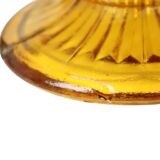 Art Deco Amber Cake Stand Depression Glass 31cm