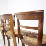 Set of Four Dining Chairs, made of solid Wood, 1950s,Czechoslovakia