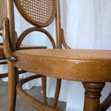 Set of 8 Vintage Bentwood Cane Dining Chair, Thonet Style, 1970s Yugoslavia