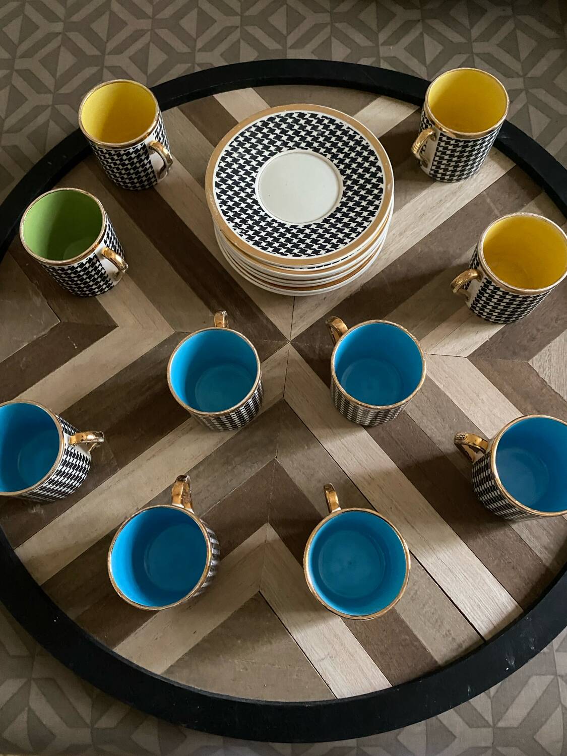 Vintage Pralignan coffee set