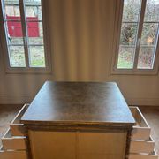 Old wooden workshop furniture – tabletop