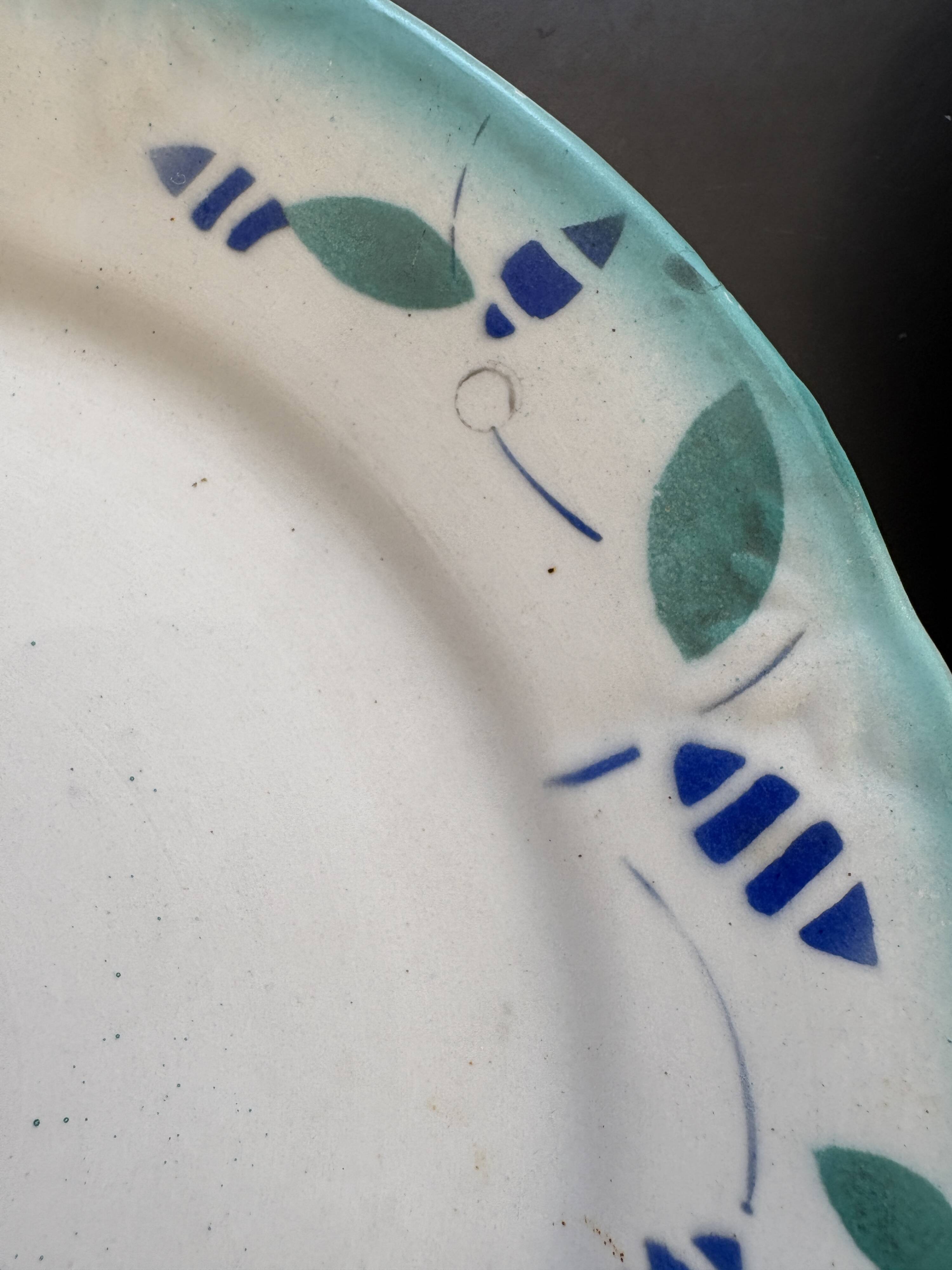 9 dessert plates Digoin & Sarreguemines