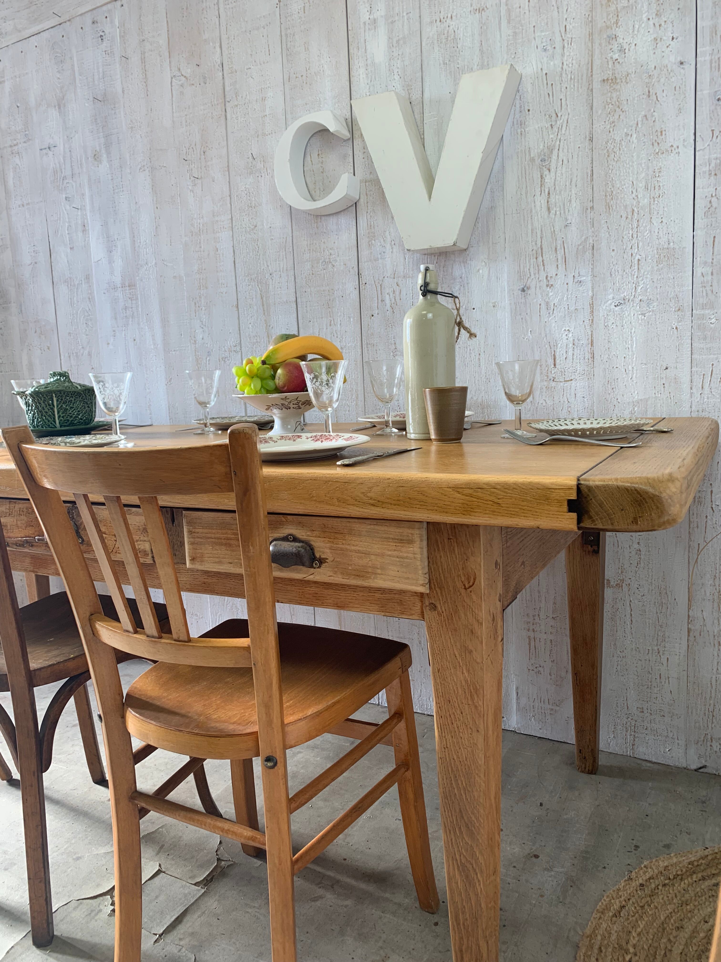 Farmhouse table 230x85cm vintage