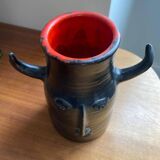 Freres Cloutiers bull vase