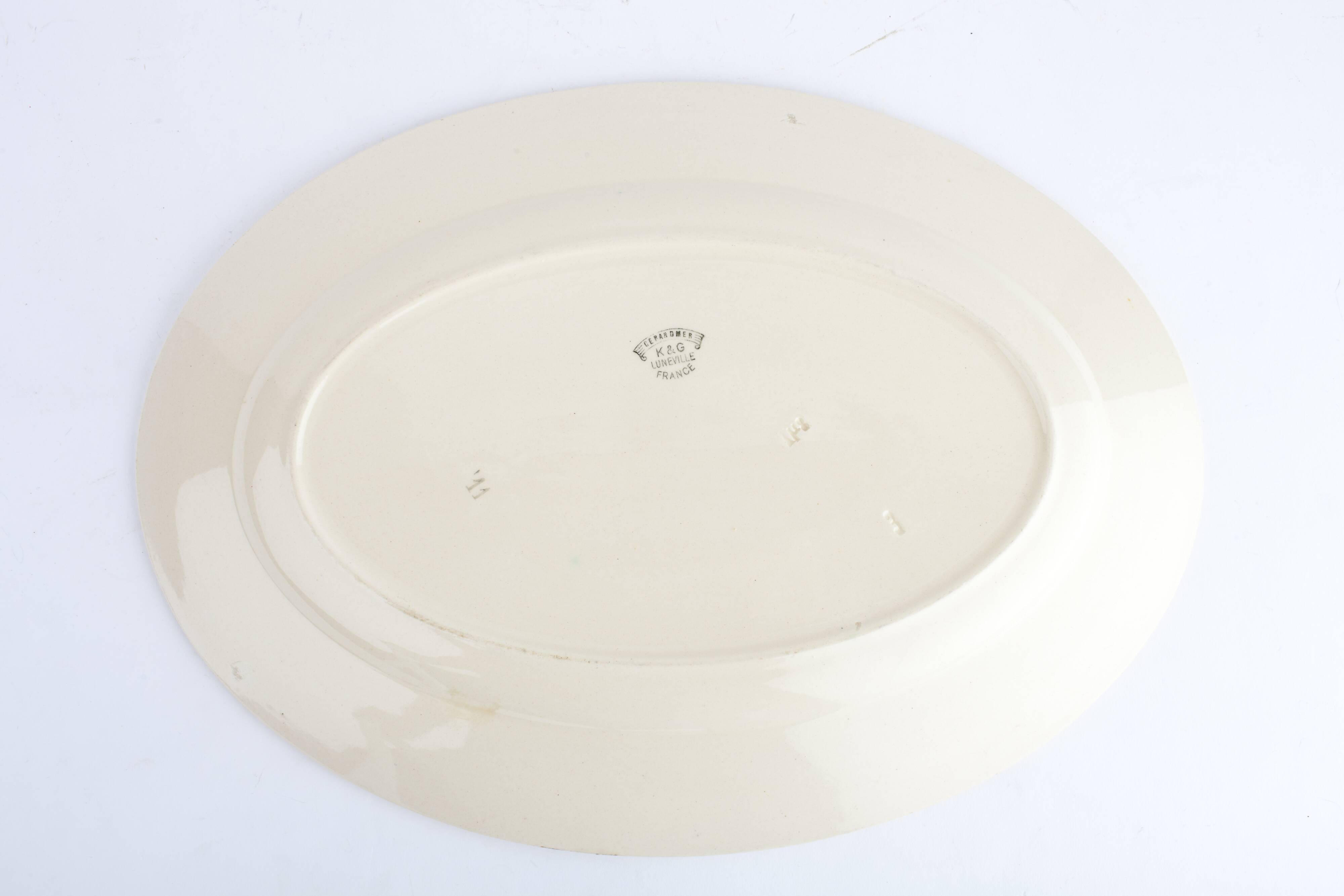 Oval flat K&G Lunéville model Gérardmer