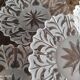Set of 4 opaque glass bread plates snowflake