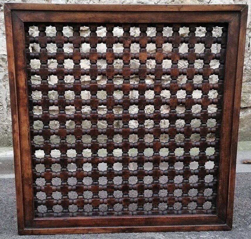 Orientalist Moucharabieh Carved Wood Panel for Interior Architecture