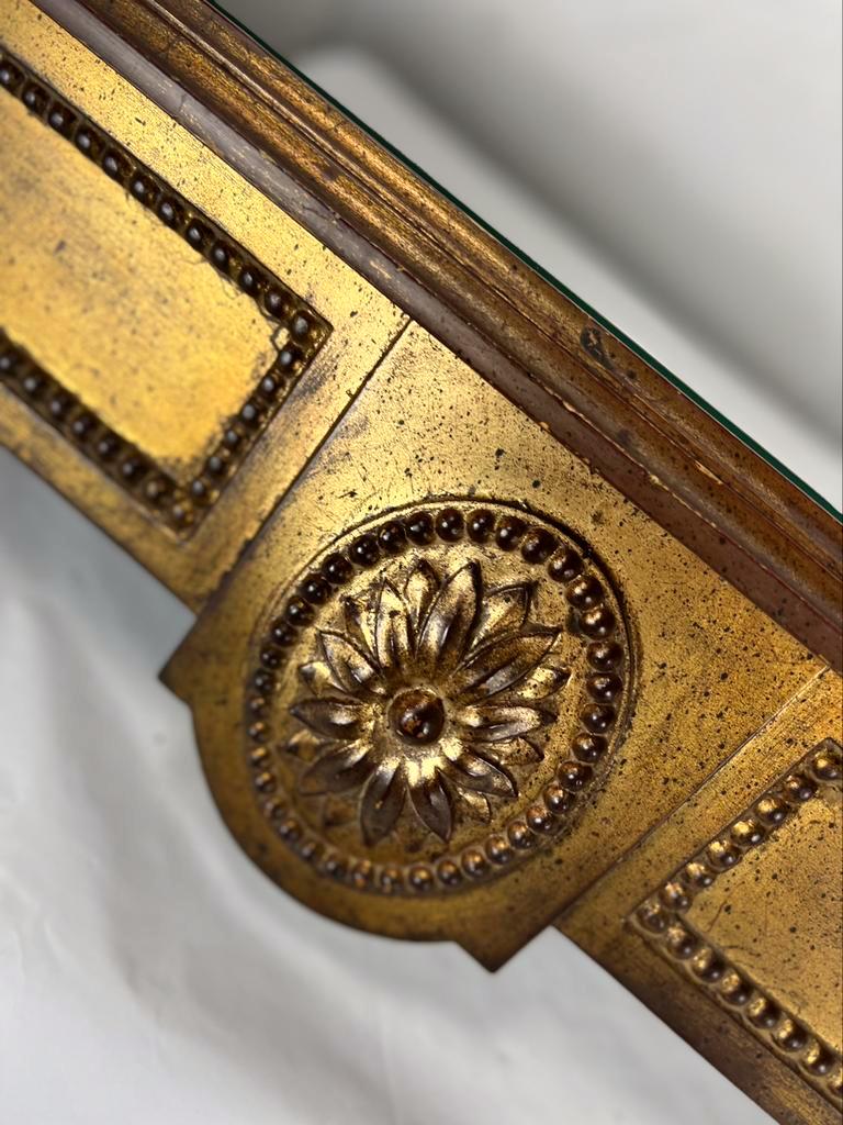 Console étagère vintage 'or' etagere avec verre miroir