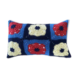 Coussin crochet vintage