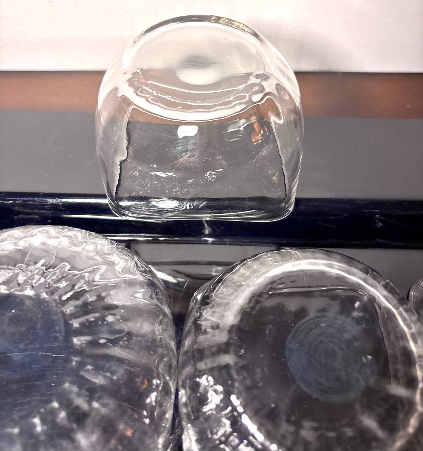 Daum cups 9p. Venetian Ribs