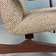 Danish teak armchair newly upholstered, 1960s