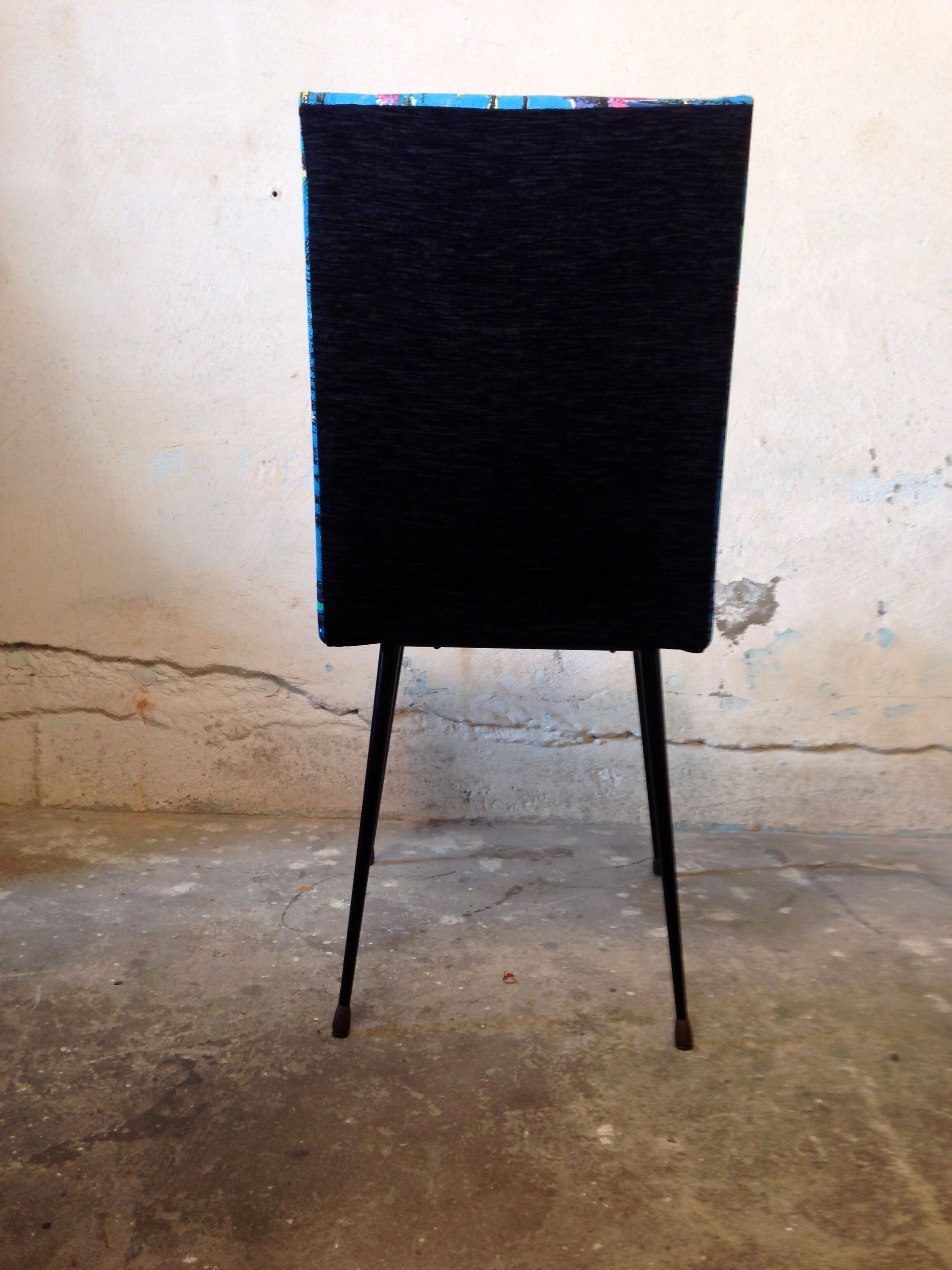 Seat 60 s feet compass, printed vintage_bleu cyan