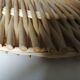 Round rattan tray