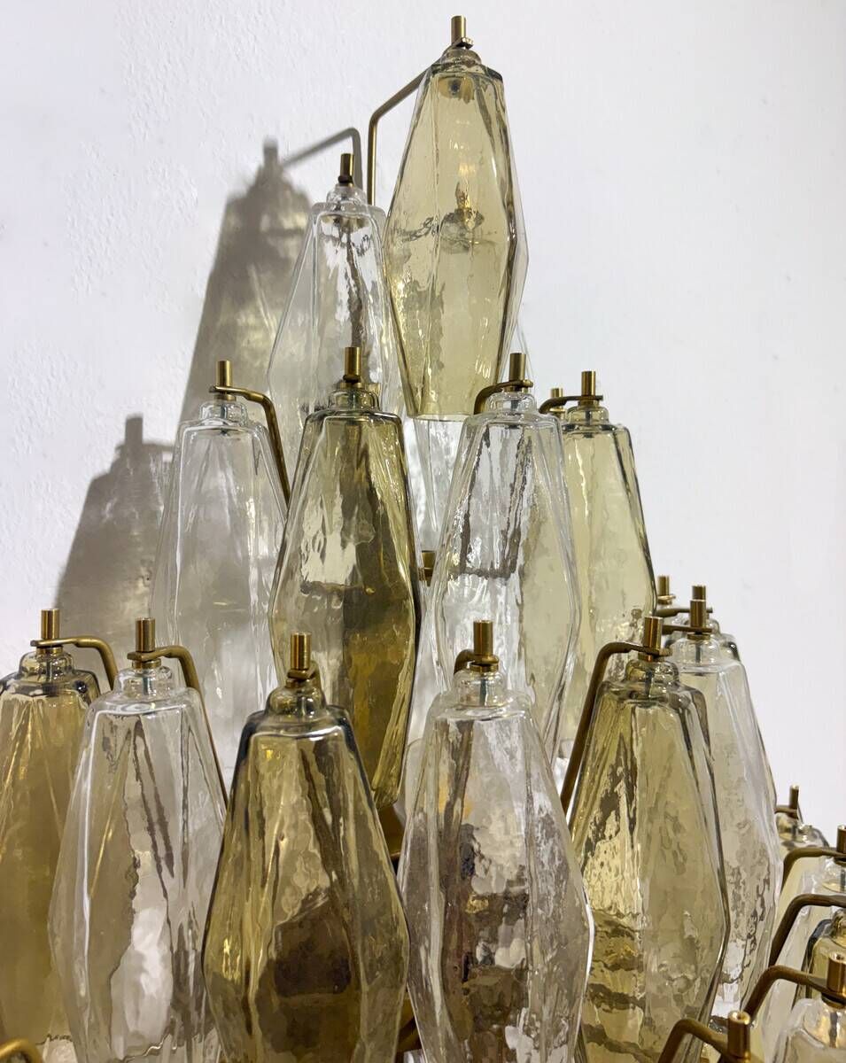 Pair of Murano Glass "Poliedri" Wall Sconces by Carlo Scarpa for Venini, 19
