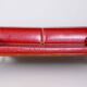 Bauhaus Red Tubular Chromed Steel Sofa by Robert Slezák, 1930s
