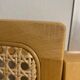 Folding chair in cannage