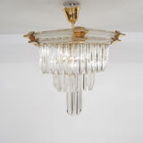 Small chandelier attrb to Bakalowits and Sohne, Austria 1980's