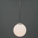 1940s Opaline Glass Globe Pendant Light | Vintage Ceiling Lamp | Rewired