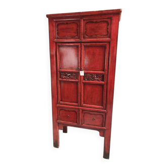 Antique red Chinese wardrobe