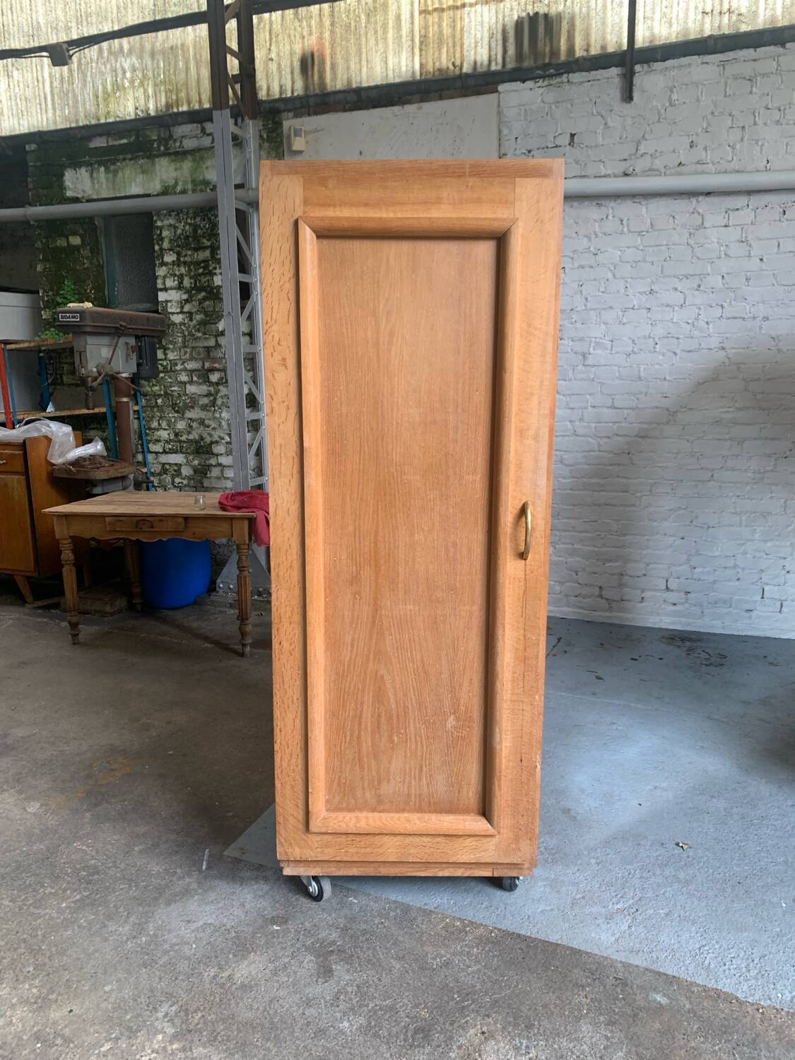Art Deco wardrobe on wheels