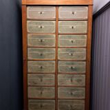 Mahogany and leather cardboard box