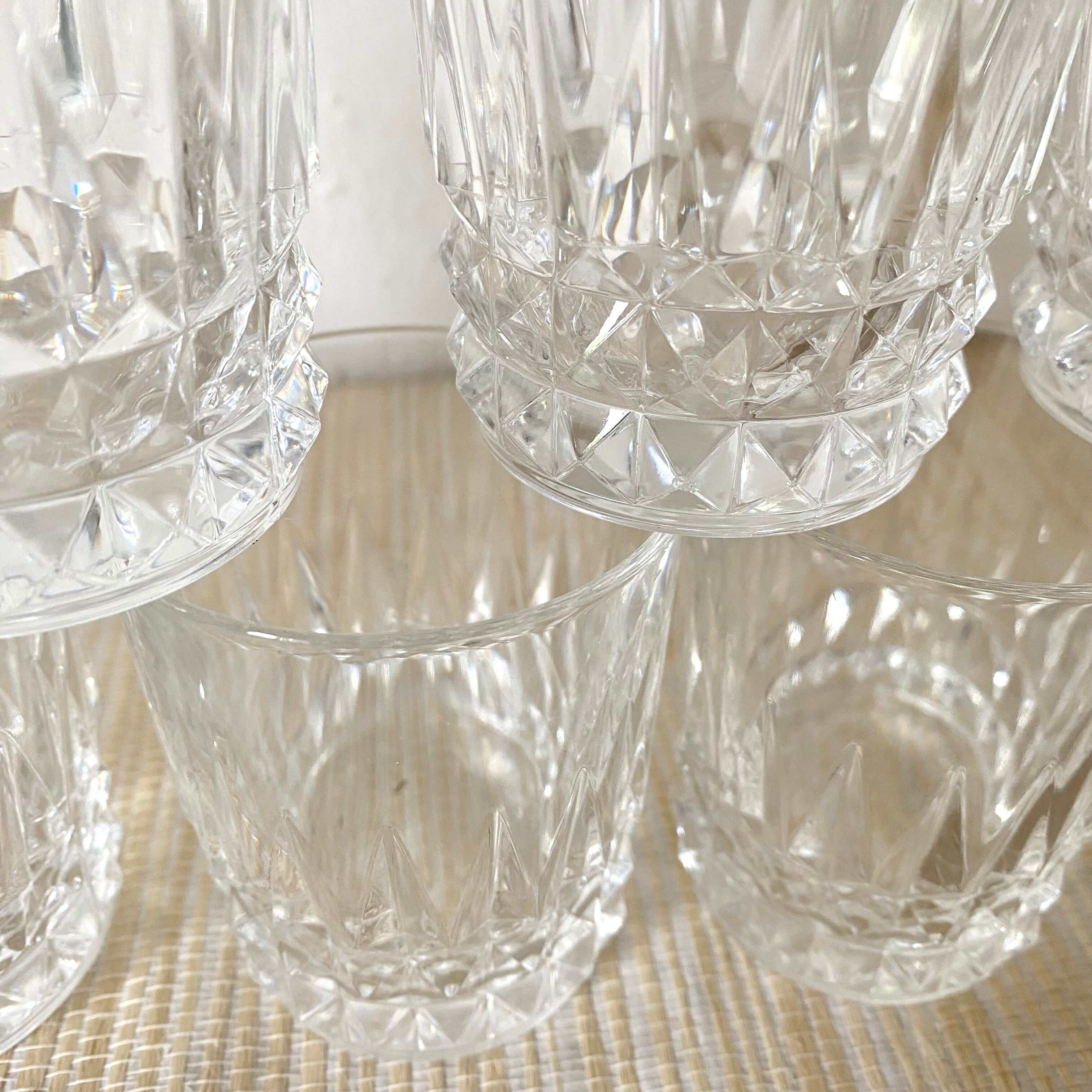 Crystal whisky glasses x15